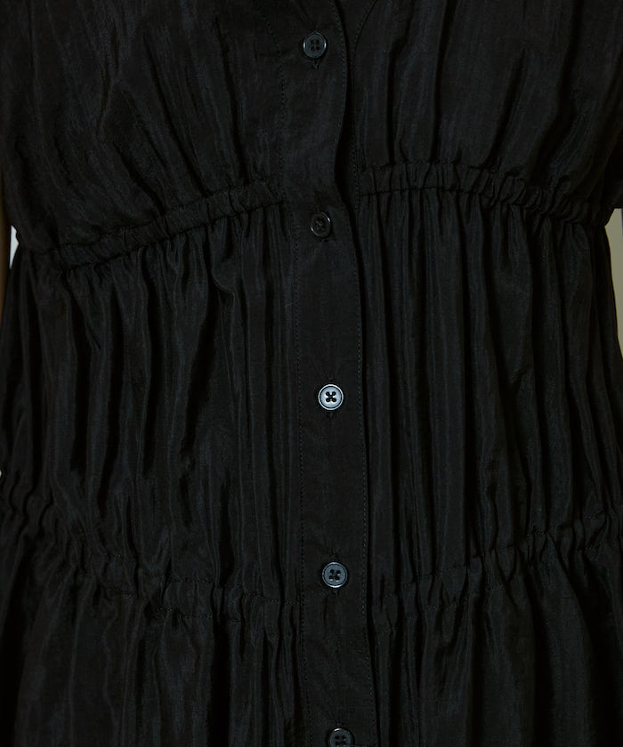 Sheer Broad Sleeveless Gathered Shift Blouse Limited Edition