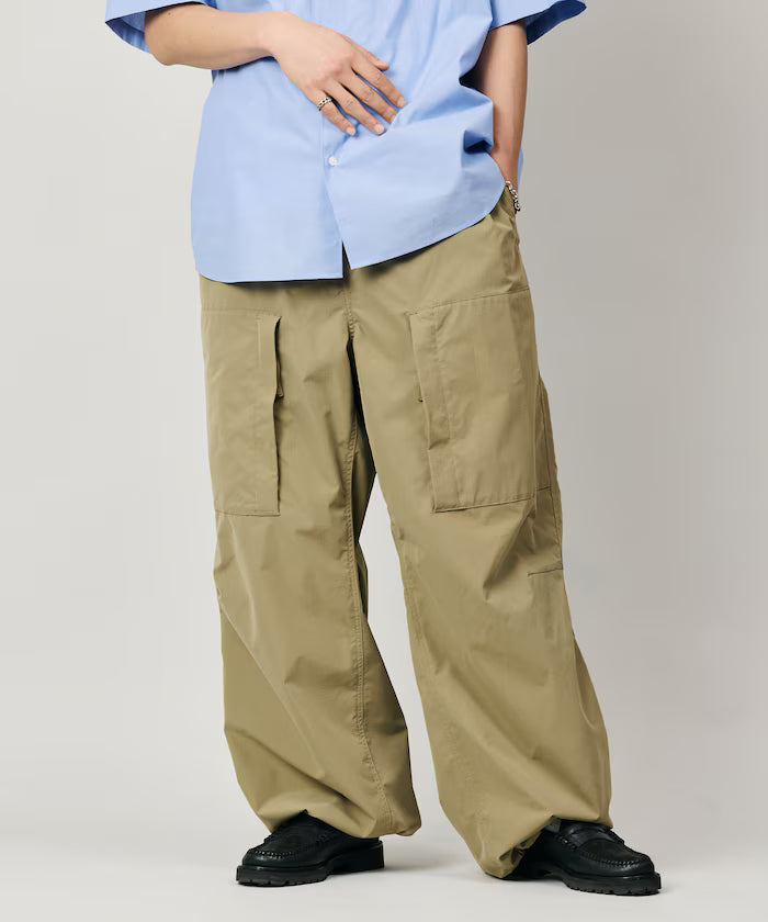 Quick Dry Fabric Wide Silhouette Poly Rip Cross Military Helicrew Pants/UV Cut/Quick Dry 【Limited Edition】