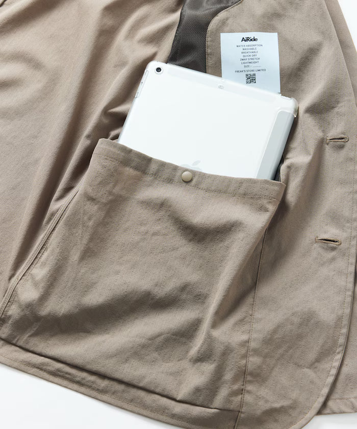 AiRide/Air Ride Relax Fit Packable Travel Set Up/Tailored Jacket/Wide Tapered Pants/Quick Dry/UV Cut 【Limited Edition】