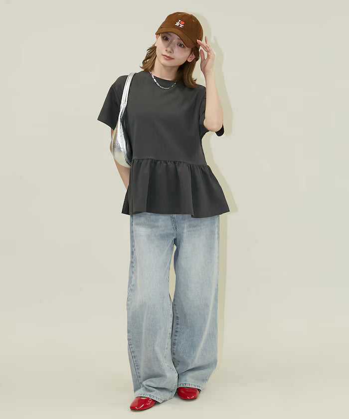 <Contact Cooling> Cool Ponchi Peplum T-Shirt Limited Edition