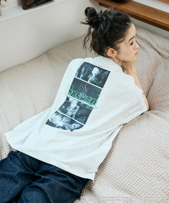 Casper Exclusive Big Silhouette Back Print Crew Neck T-Shirt [Limited Edition]