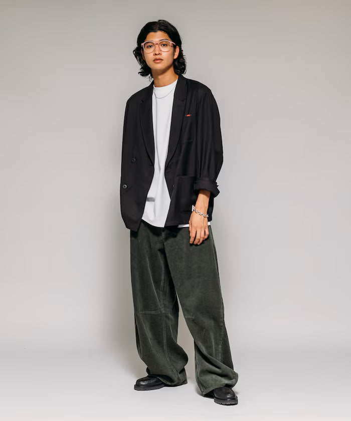 Wide Silhouette One Wash Curve Corduroy Pants