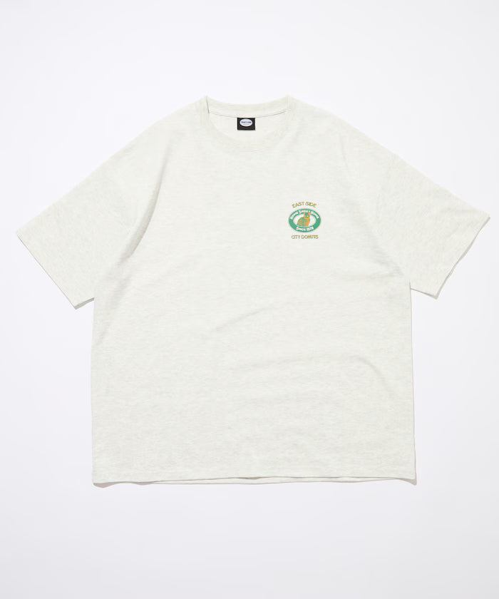 Big Silhouette Back Print Crew Neck T-Shirt / City Dounuts CAT [Limited Edition]