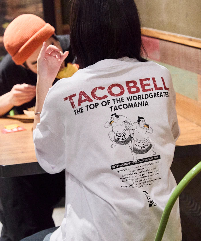 Limited Edition TACOBELL×FREAK'S STORE Exclusive Big Silhouette Back Print Crew Neck T-Shirt