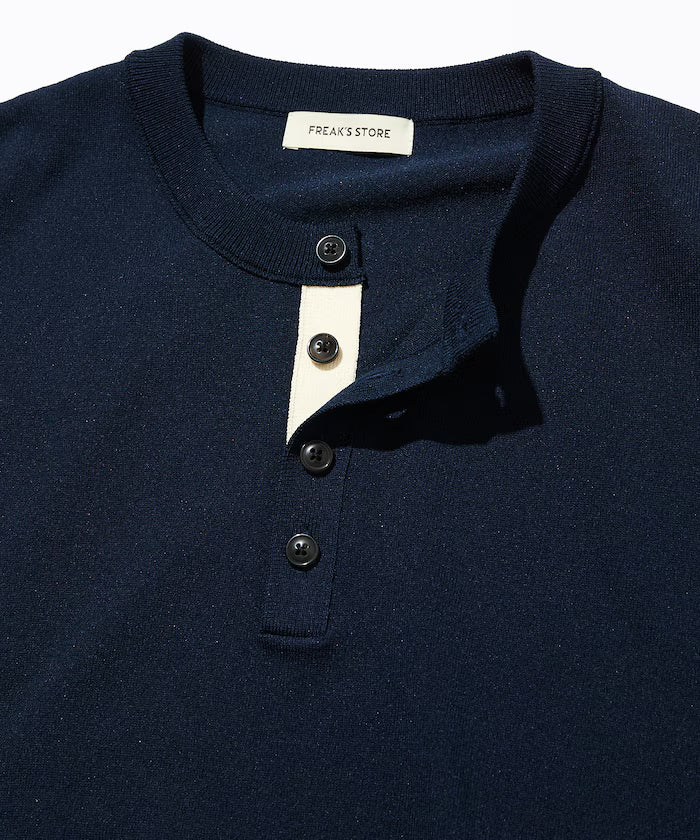 Relax Fit Relax Fit Cool Touch Color Block Henry Neck Pullover 【Limited Edition】