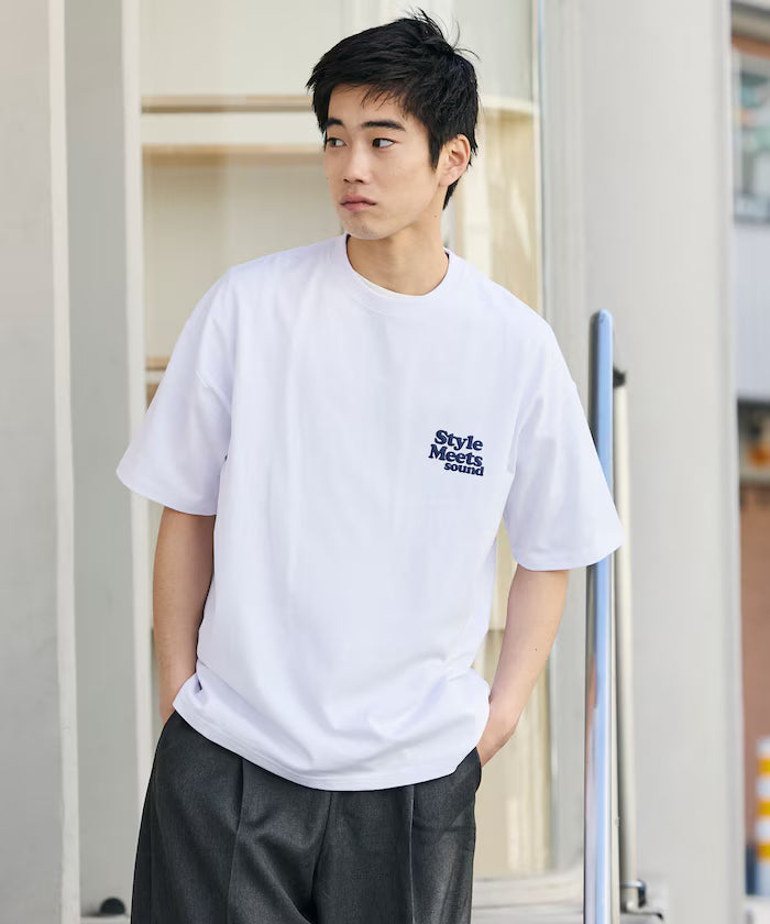Big Silhouette Back Print Crew Neck T-Shirt / Style Meets 【Limited Edition】