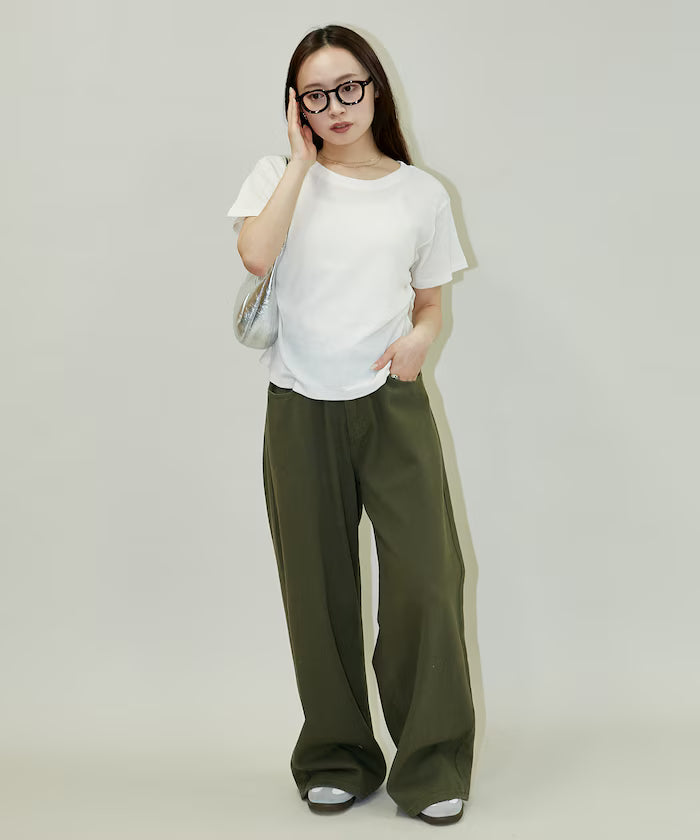Light Waffle Waist Shirring T-Shirt Limited Edition