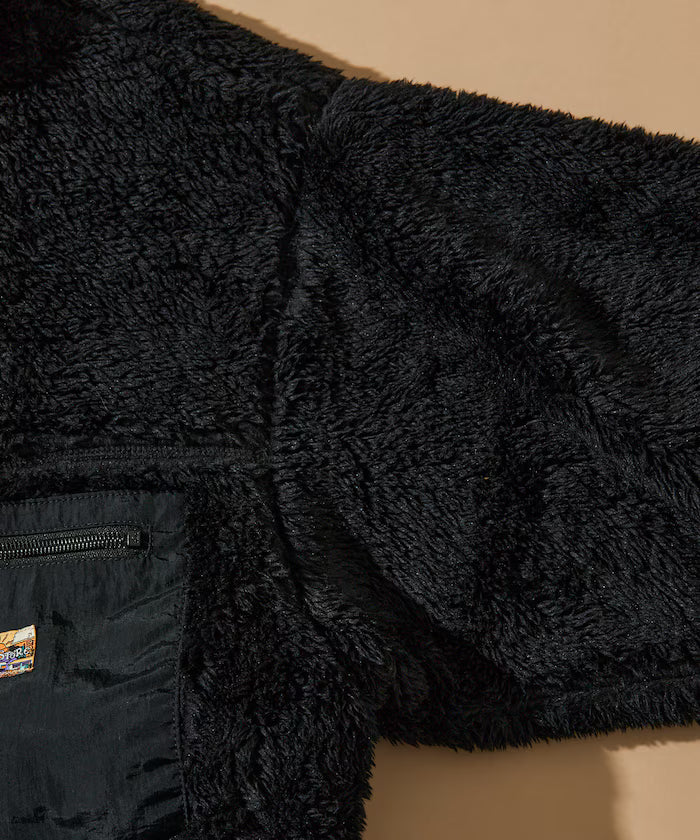 Relaxed Fit One Point Logo Reversible Nylon Fleece Jacket