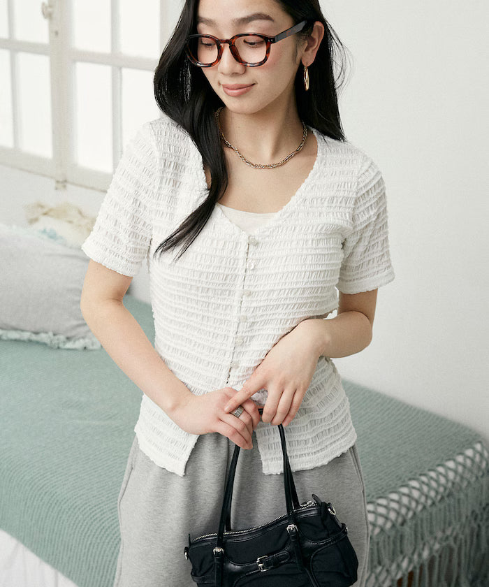 V-Neck Half Sleeve Cardigan Limited Edition