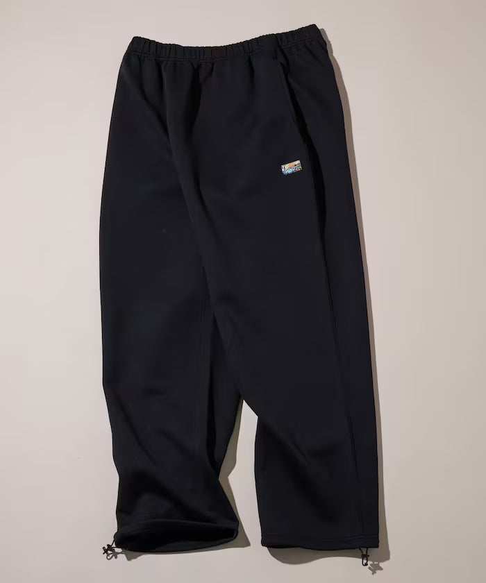 Big Silhouette Cardboard One Point Logo Spindle Sweat Pants - Black