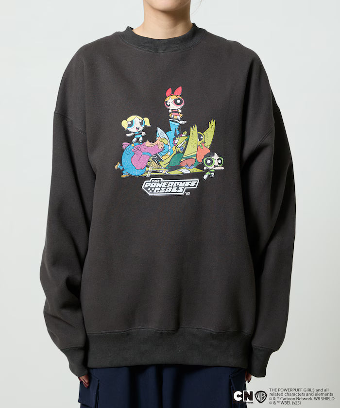 The Powerpuff Girls Front Art Crew Neck Sweatshirt Limited Edition