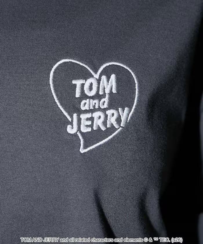 <Functional Material> TOM AND JERRY Heart Graphic T-Shirt Limited Edition