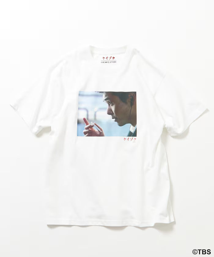 [March 13, 12:00 release] TBS drama 'Keizoku' collaboration 'MAYAMA' front print short sleeve crew neck T-shirt B - White