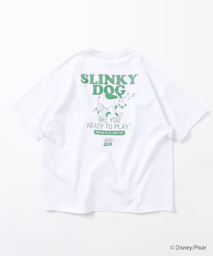[TOY STORY] Exclusive Back Print Crew Neck T-Shirt / Slinky Dog [Limited Edition]