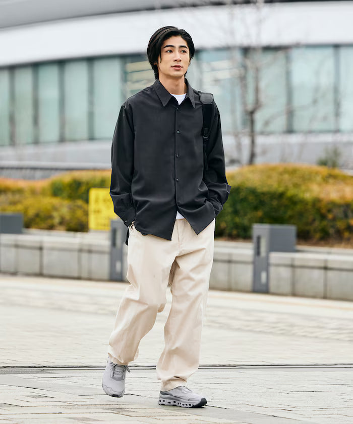 AiRide/Air Ride Relax Fit Regular Collar L/S Shirt/Pocketable/Quick Dry/UV Cut 【Limited Edition】