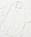 One Point Embroidered Pique Skipper Polo Shirt - White