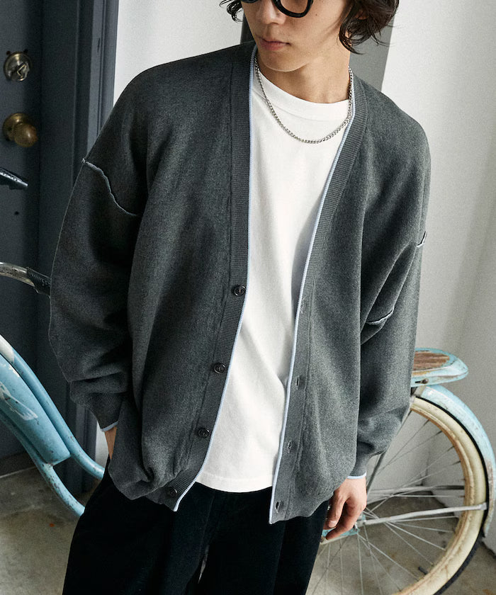 Color Knit Cardigan [Limited Edition] - Gray
