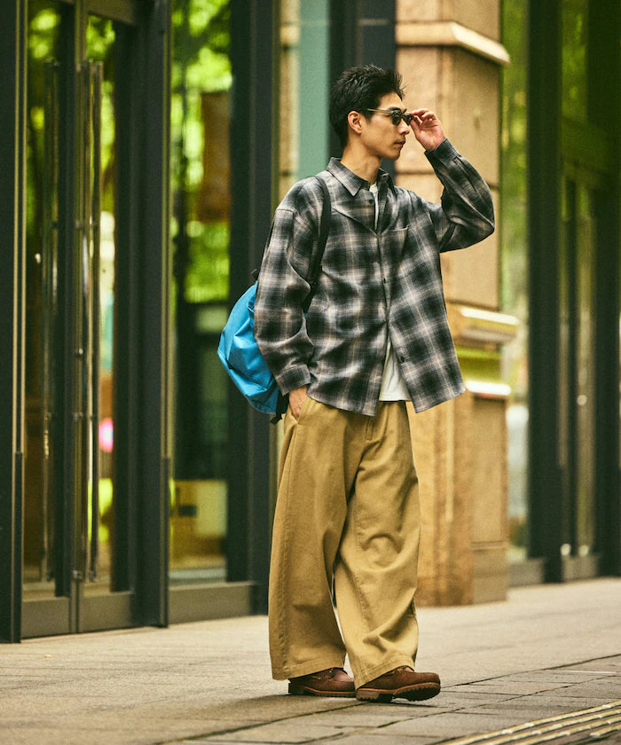 Relax Fit Relax Fit Ombre Check Flannel Shirt [Limited Edition]