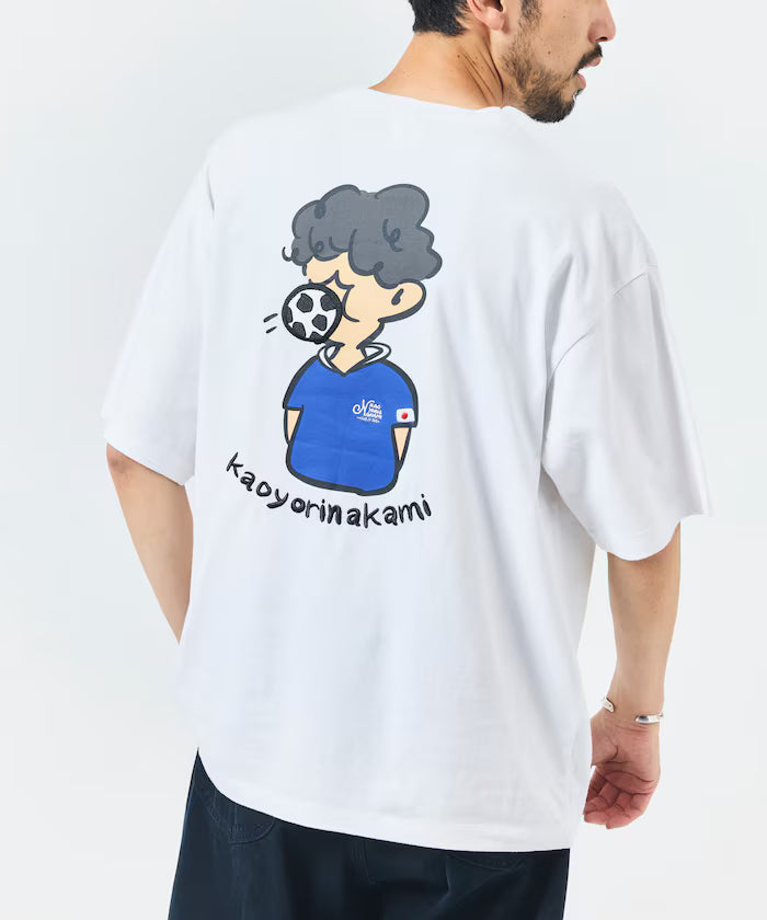 [Starting sale on May 22 at 12:00] kaoyorinakami × FREAK'S STORE/ Kaoyorinakami limited edition soccer ball boy Tee