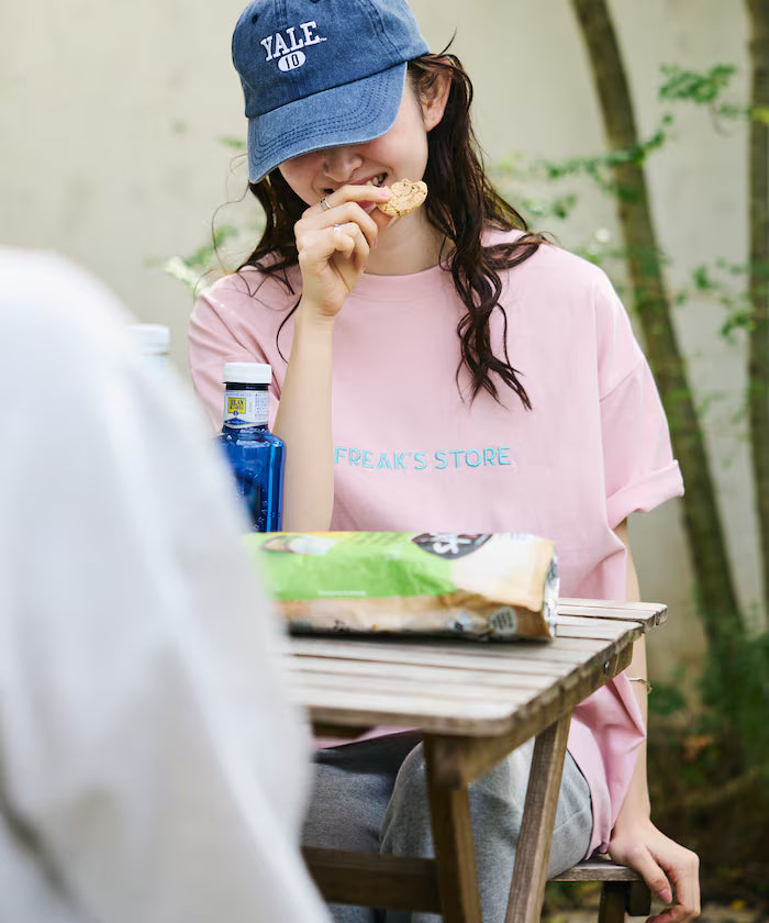 Relaxed Fit Embroidered Logo Crew Neck T-Shirt 【Limited Edition】
