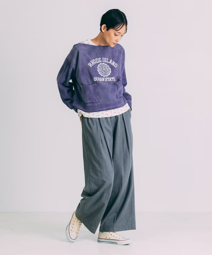 Tuck Wide Slacks Pants