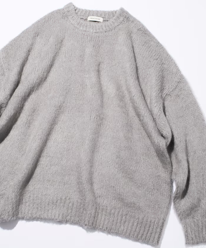 Relaxed Fit Crew Neck Pullover Shaggy Knit [Limited Edition]