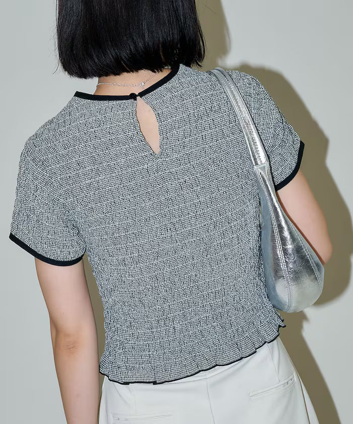 Shearing Design Check Pullover Shirt