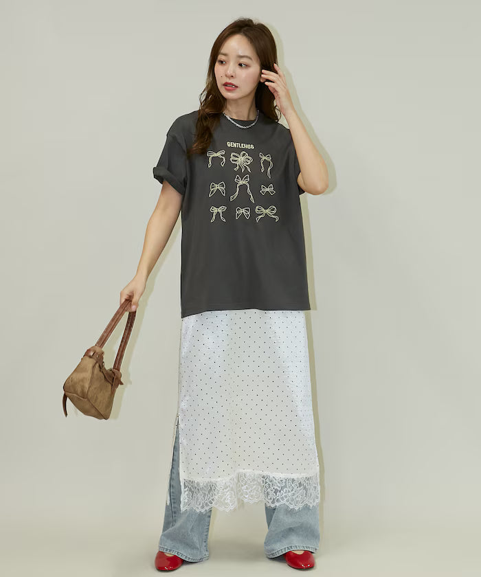 Ribbon Embroidery T-Shirt Limited Edition