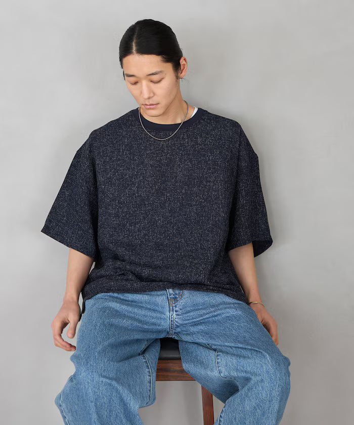 Summer Tweed Short Sleeve Crew Neck / Compatible with Setup