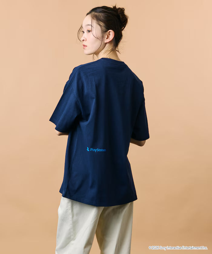 Big Silhouette Logo Back Print Crew Neck T-Shirt / PlayStation LOGO 【Limited Edition】
