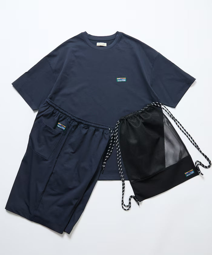 SPEEDRY Set with Bag Stretch Setup/T-Shirt/Shorts/3 in 1 /Rash Guard/Quick Dry/UV Cut/Heat Shield 【Limited Edition】