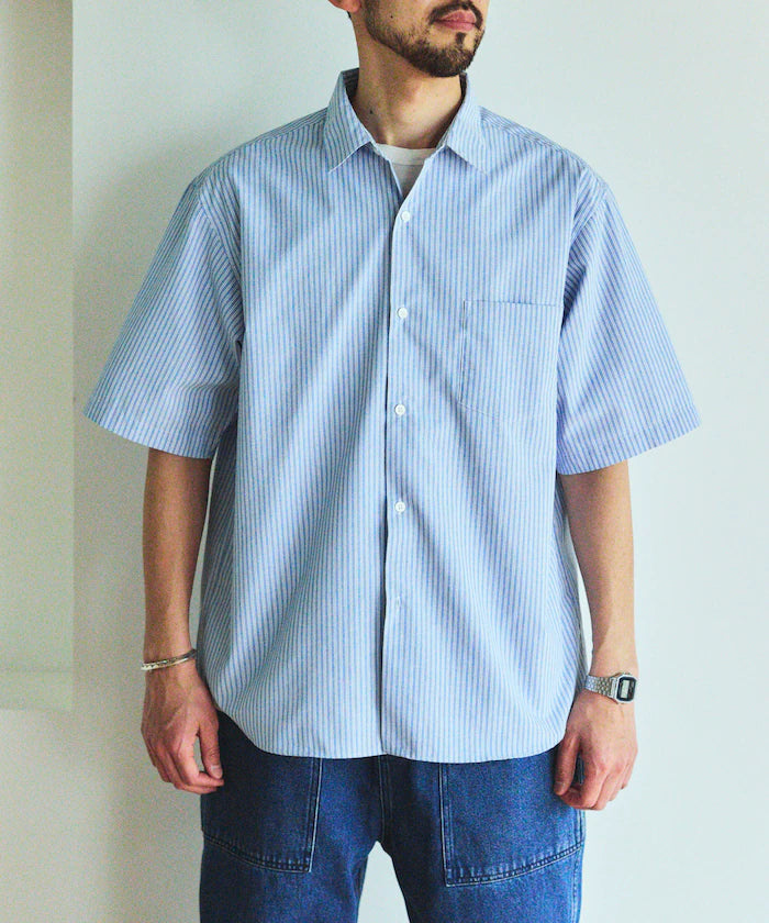 AIRDRY HIGH TECHYARN High-performance material broad regular collar shirt short sleeve quick-drying moisture absorption