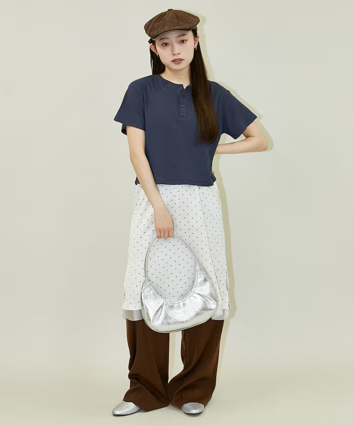 Light Waffle Henley Neck T-Shirt Limited Edition