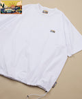 FREAK'S STORE for BEACH & FES Relax Fit One Point Logo Spindle Henley Neck T-Shirt - White