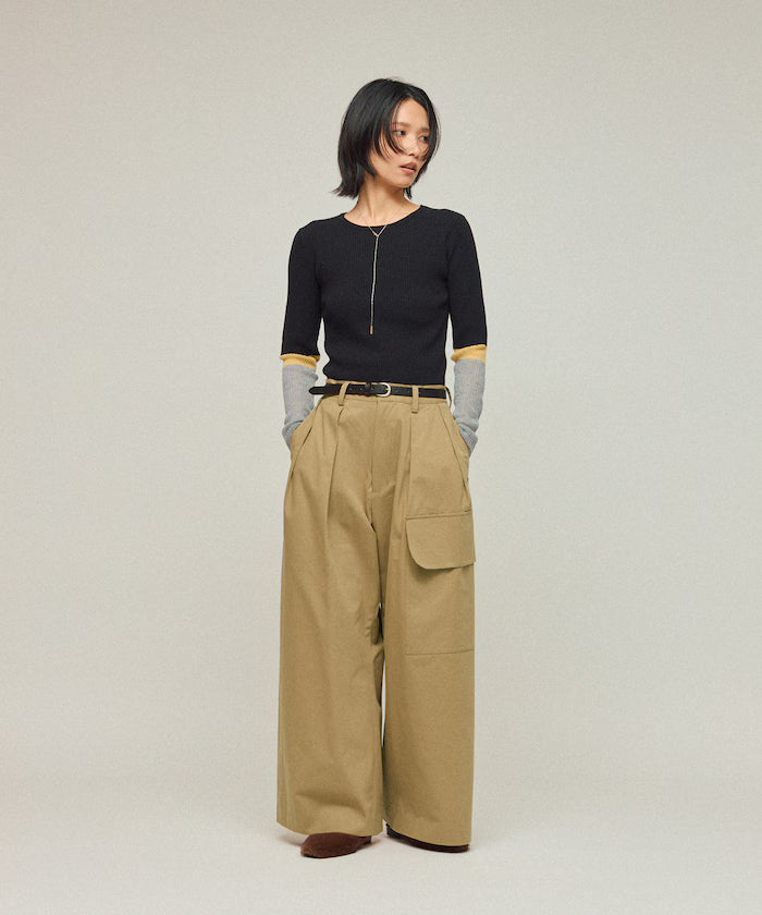 High Count Chino Wide Pants