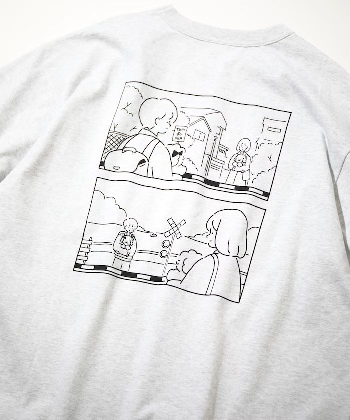 tombonia/Tombonia Back Print Crew Neck T-Shirt/Boy Meets Girl