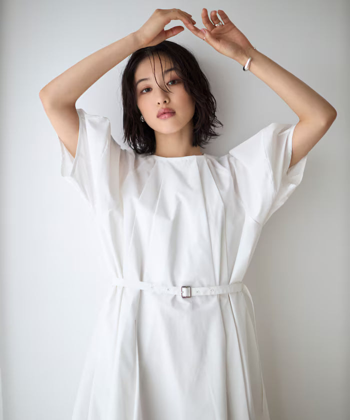 Balloon Sleeve 2WAY Dress / 5 Minute Sleeve
