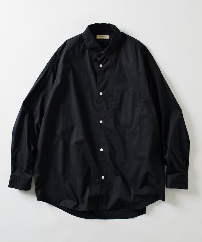 Relax Fit Relax Fit Regular Collar Shirt [Limited Edition] - Black
