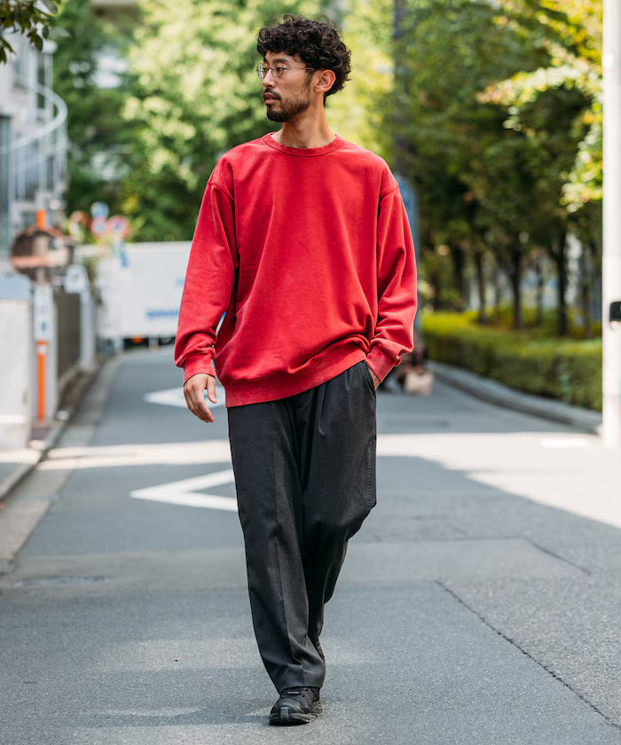 13 oz HEAVY WEIGHT heavyweight pigment-dyed crewneck sweatshirt