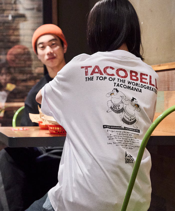 Limited Edition TACOBELL×FREAK'S STORE Exclusive Big Silhouette Back Print Crew Neck T-Shirt