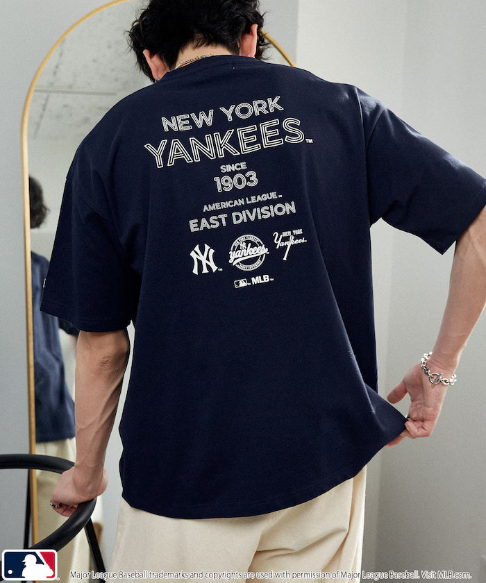 Exclusive MLB Typography Logo T-Shirt Limited Edition - Navy