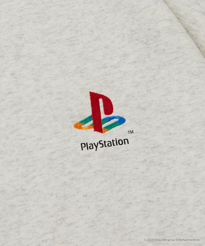 Big Silhouette Back Print Crewneck Sweat / PlayStation Sarugatchi 【Limited Edition】