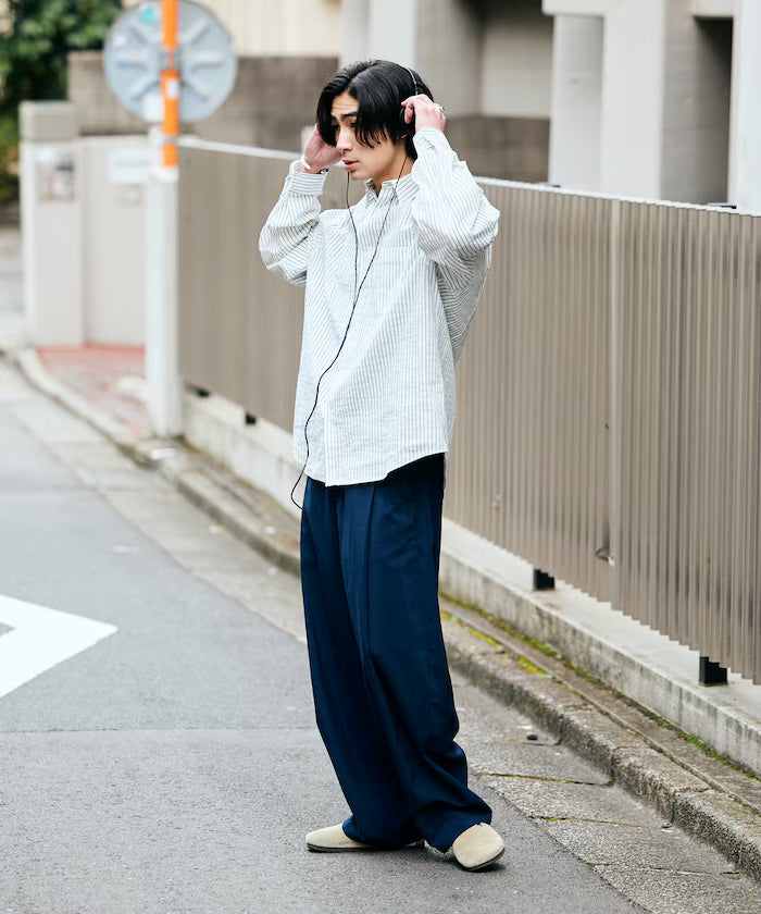 AiRide/Wide Silhouette Pocketable Tuck Slacks Pants/Quick-dry/UV Cut [Limited Edition]