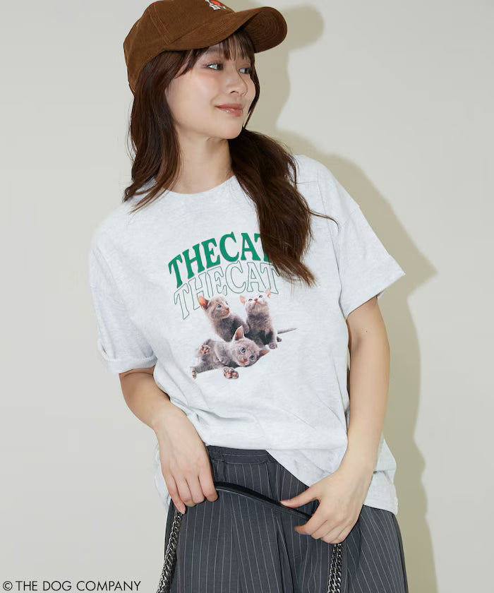 THE DOG / THE CAT Collegiate Style T-Shirt Limited Edition