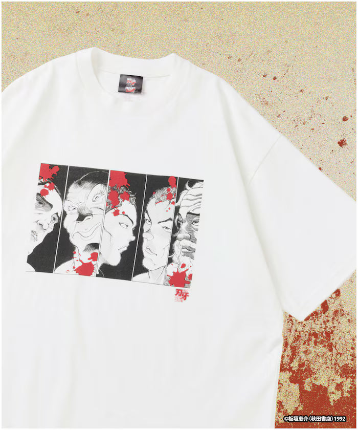 [June 12 12:00 Start of Sale] Baki 'I Want to Know Defeat / The Most Evil Death Row Prisoner' Print Crew Neck T-Shirt
