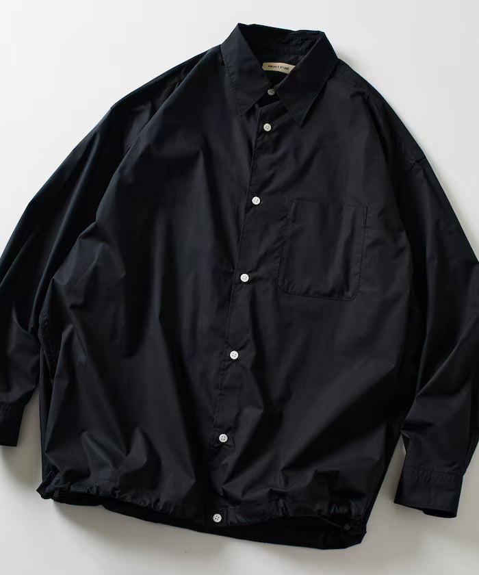 Wide Silhouette Spindle Regular Color Shirt / Hem Code 【Limited Edition】