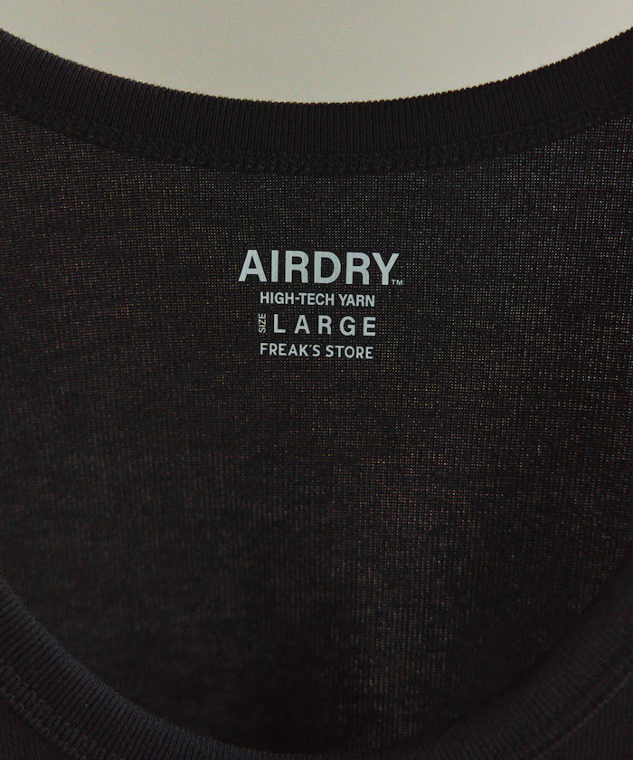 AIRDRY FUNCTIONAL High-Performance Material Ribbed Tank Top / Quick Drying / Heat Shielding
