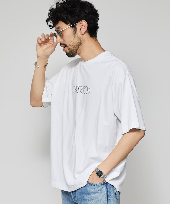 6oz Front Art Print Crew Neck T-Shirt / Skater Logo / Printed T-Shirt