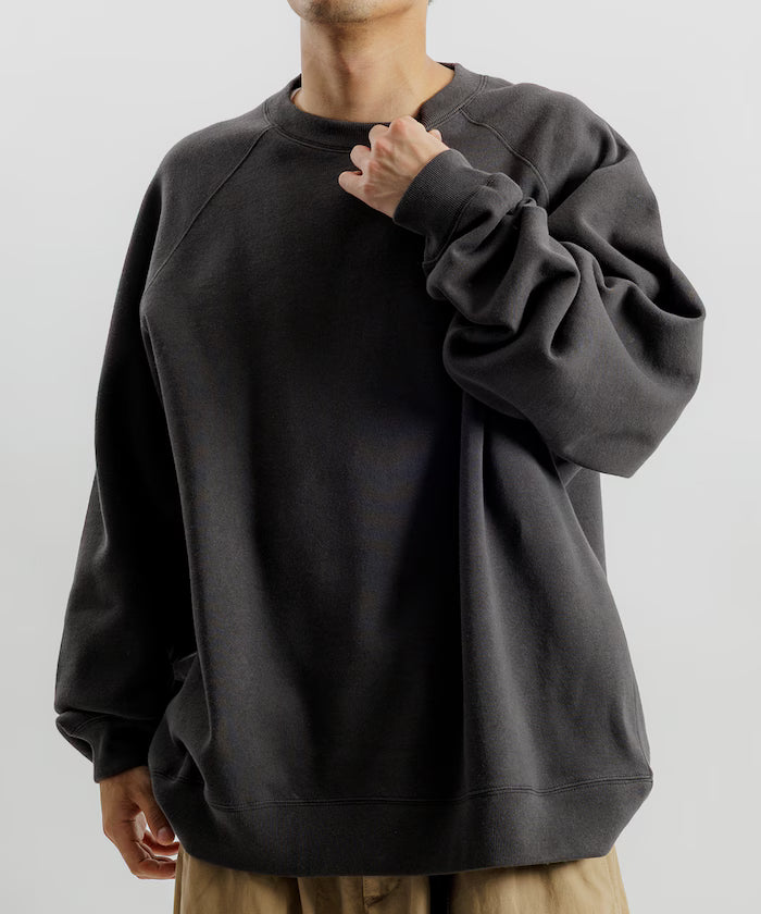 12oz Heavyweight Big Silhouette Raglan Sleeve Crew Neck Sweatshirt 【Limited Edition】