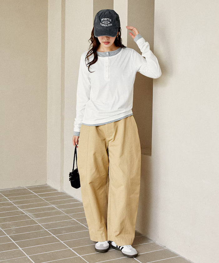 Henry Neck Layered Long Sleeve T Limited Edition